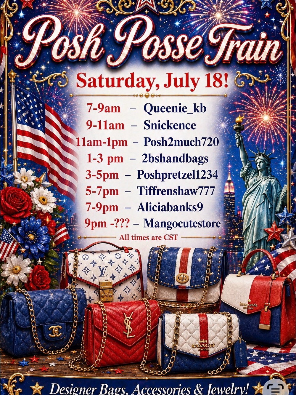 Posh Posse Raid Train! Like n share!
